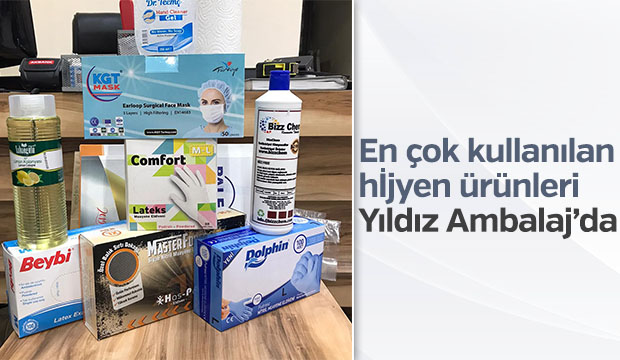 En çok kullanılan hijyen ürünleri Yıldız Ambalajda
