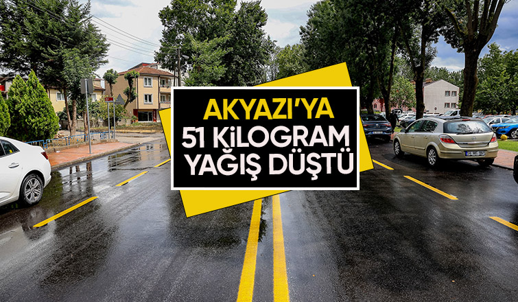 En fazla yağış Akyazı ya düştü