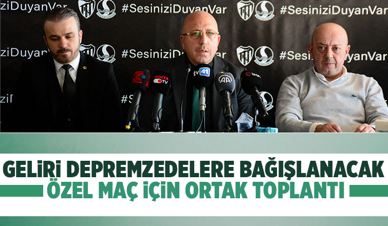 En iyi biz anlıyoruz  denilerek özel maçın tüm gelirleri depremzedelere bağışlanacak