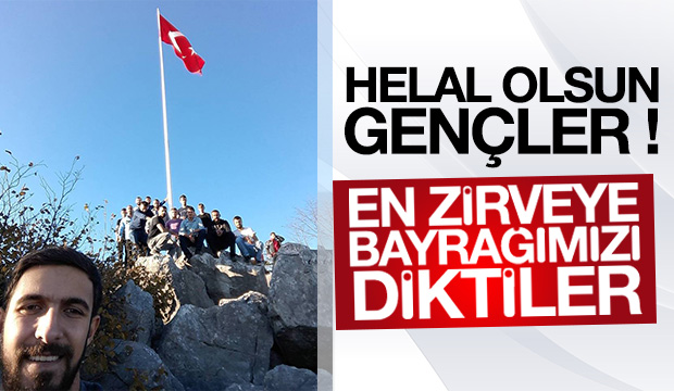 EN Zirveye Bayrağımızı Diktiler