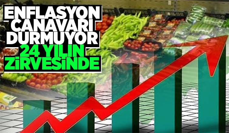 Enflasyon  24 yılın zirvesinde