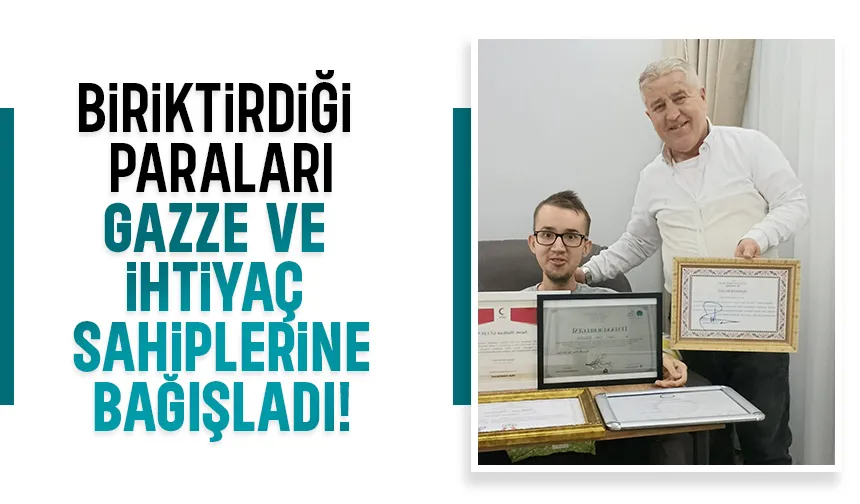 Engelli gençten örnek davranış