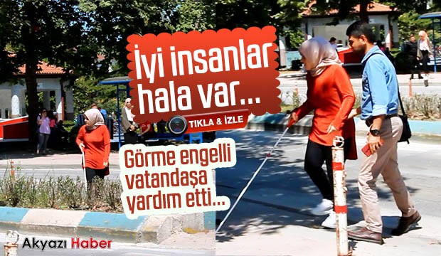 Engelli Vatandaşa Yardım Etti