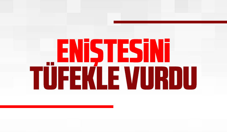 Eniştesini tüfekle vurdu