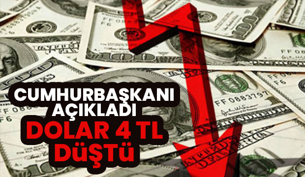 Erdoğan'ın o açıklaması sonrası dolar çakıldı!