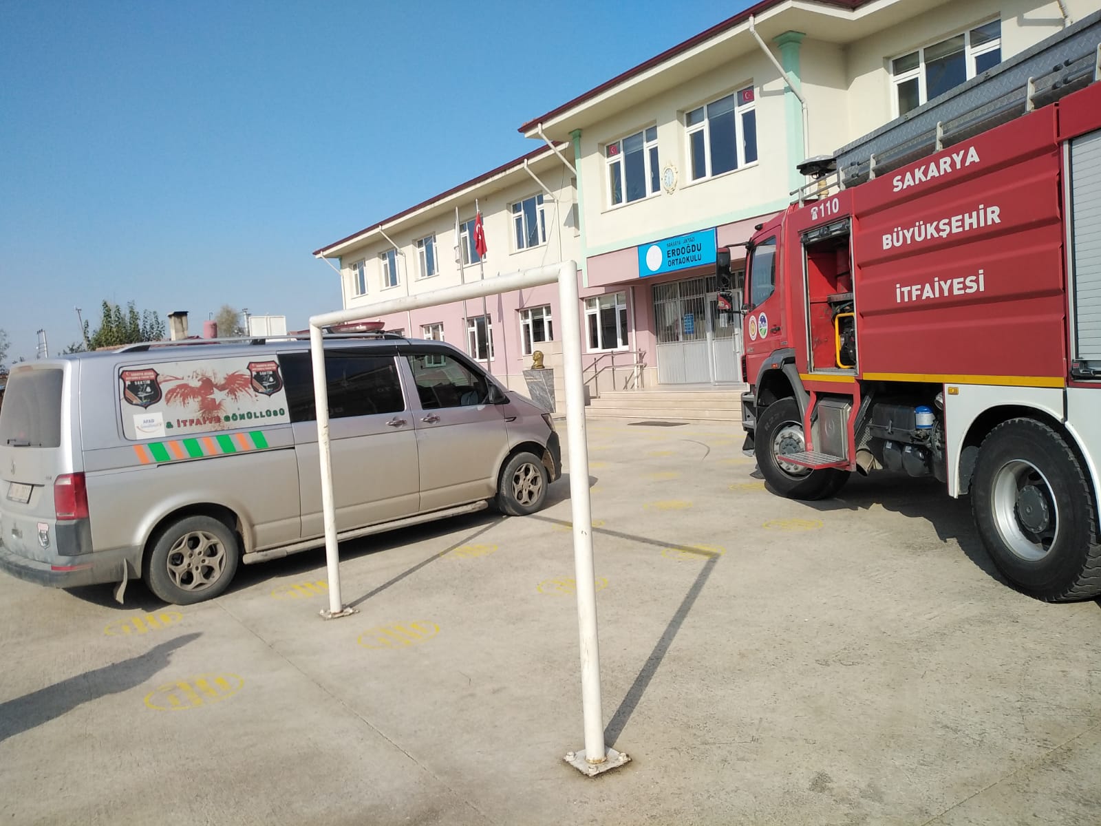 Erdoğdu İlkokulu'nda yangın