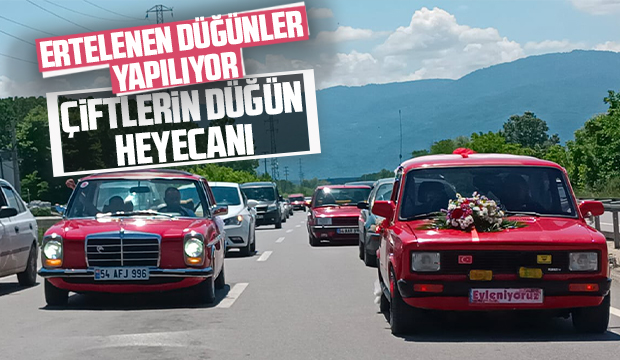 Ertelenen düğünler yapılıyor