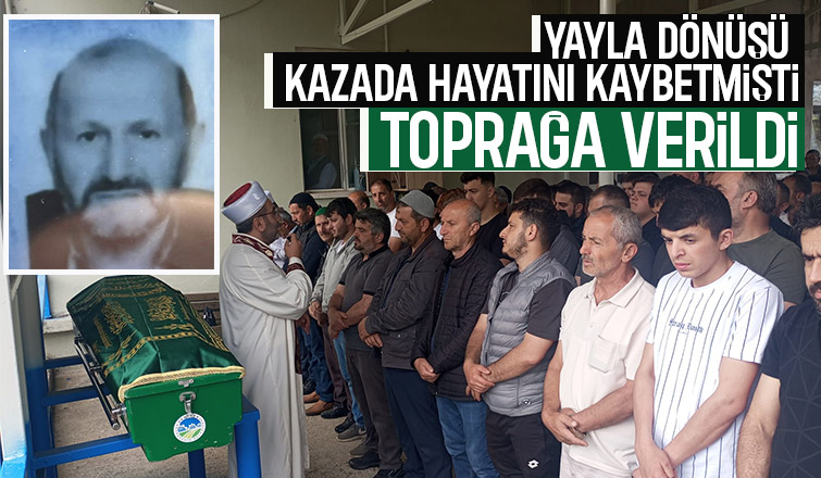 Eşi ile kaza yapan sürücü toprağa verildi