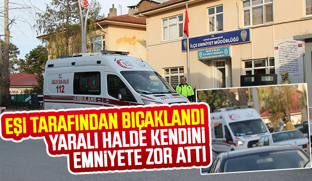 Eşi Tarafından Bıçaklandı