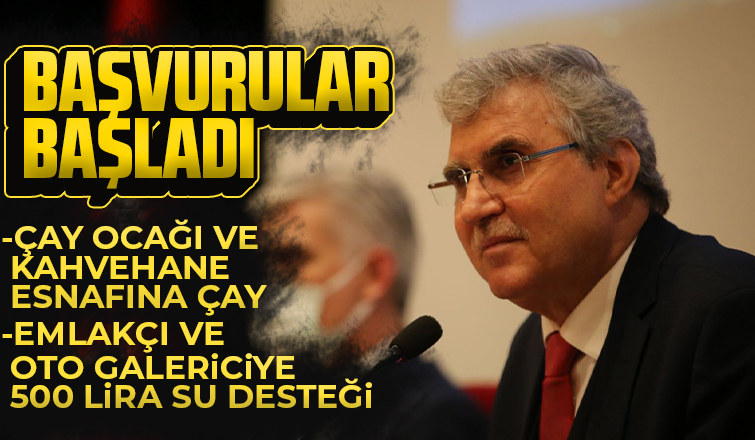 Esnaf destekleri için başvurular başladı