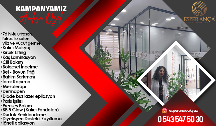 Sonuç garantili kişisel bakım sadece Esperança'da