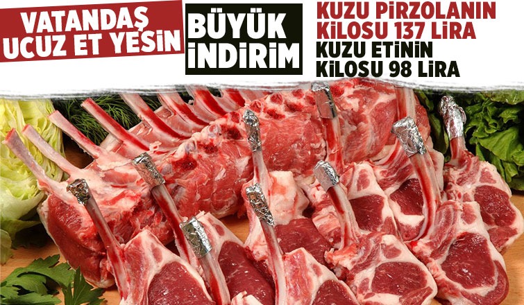  Et ve Süt Kurumundan kuzu etine yüzde 25 indirim