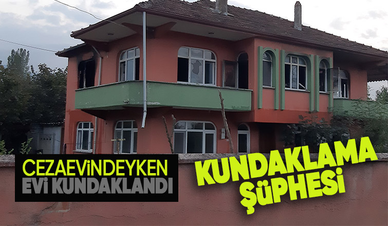 Ev yandı, kundaklama iddiası