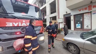 Ev yangını paniği