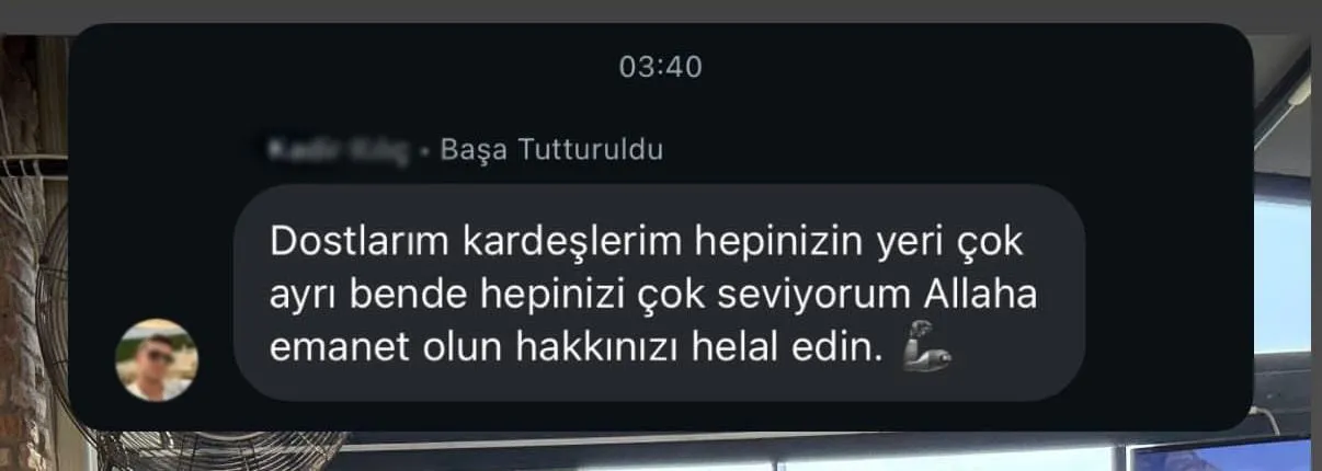 Evde ölü bulunan genç arkadaşlarından helallik istemiş
