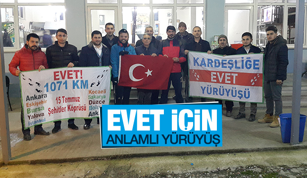 Evet için en anlamlı yürüyüş