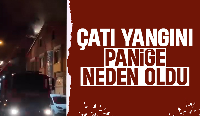 Evin çatısı yandı