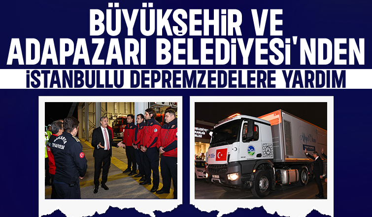 Evlerine giremeyen İstanbullulara Sakarya'dan yardım