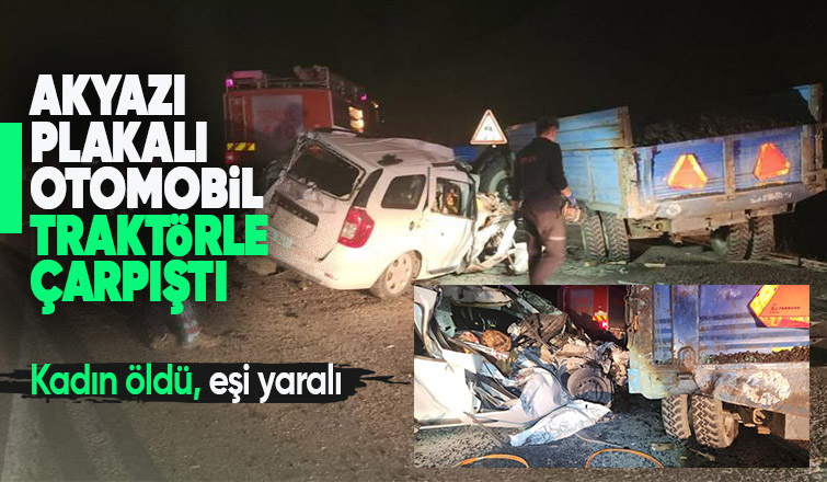 Evli çifti feci kaza ayırdı