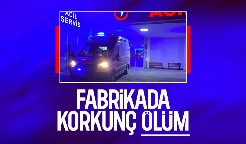 Fabrikada dehşet; İşçi feci şekilde öldü