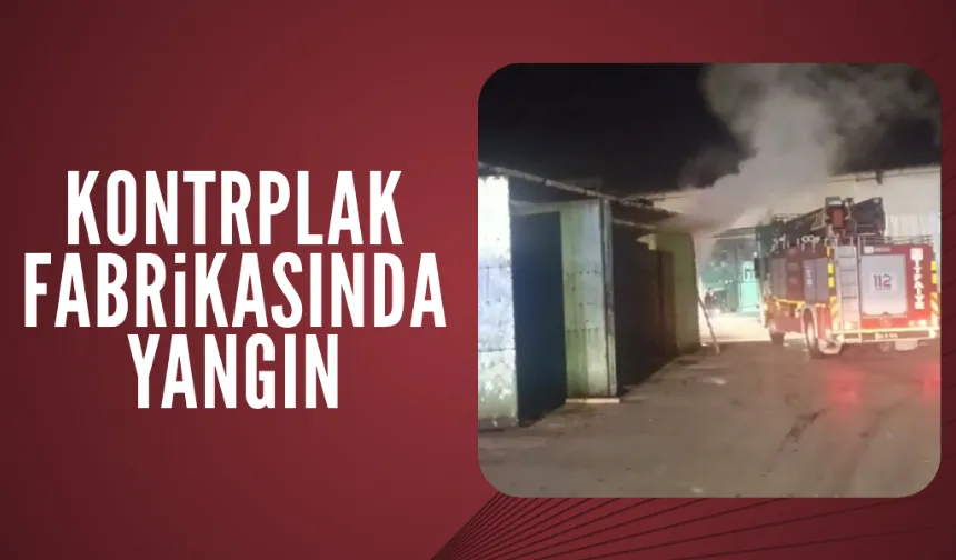 Fabrikada yangın paniği