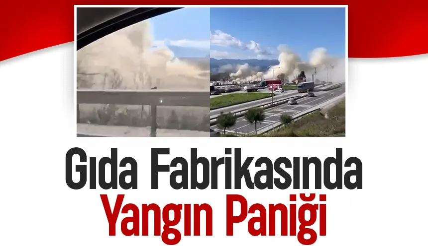 Fabrikada yangın; Yoğun duman D-100'ü sardı
