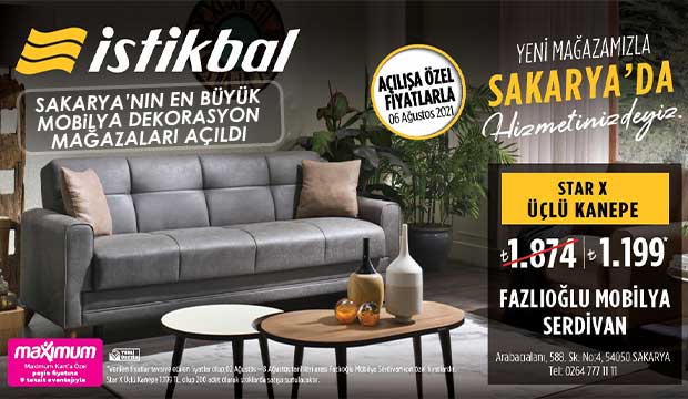 Fazlıoğlu Mobilya ve Ev Dekorasyonu Mağazaları Serdivan’da 