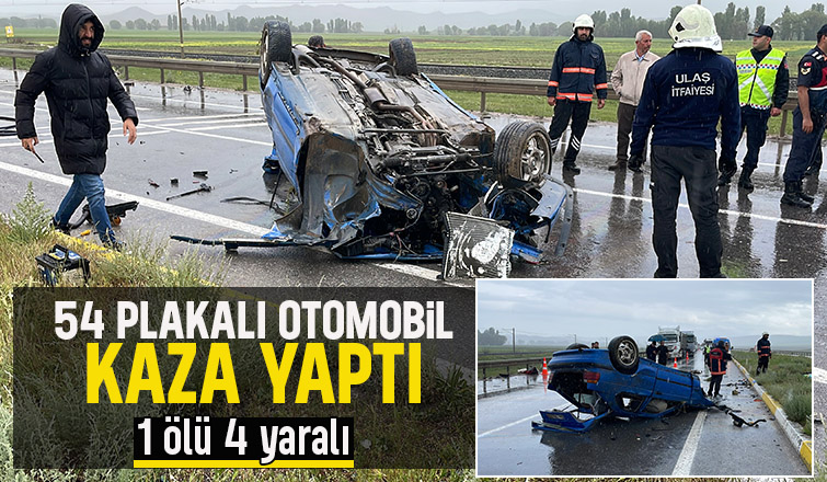 Feci kaza 1 ölü 4 yaralı