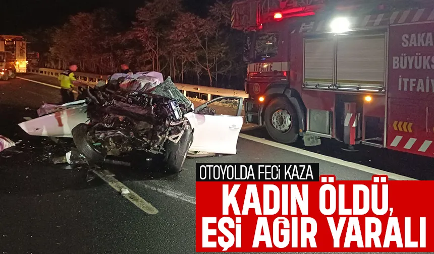 Feci kaza çifti ayırdı: kadın öldü; eşi ağır yaralı
