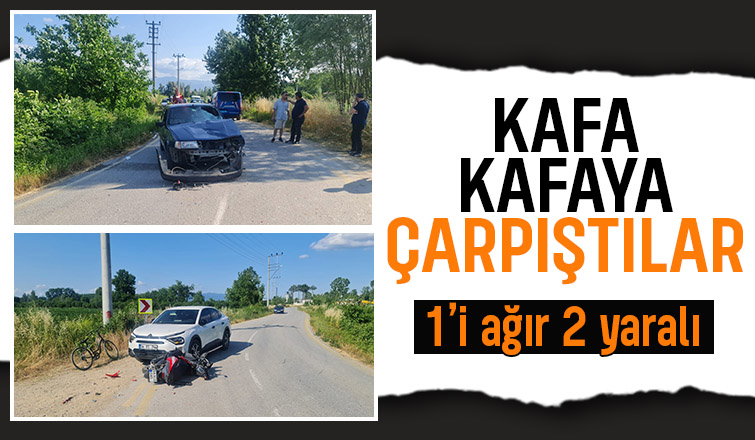 Feci kazada 1'i ağır 2 kişi yaralandı