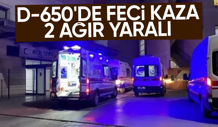 Feci kazada 2 kişi ağır yaralandı