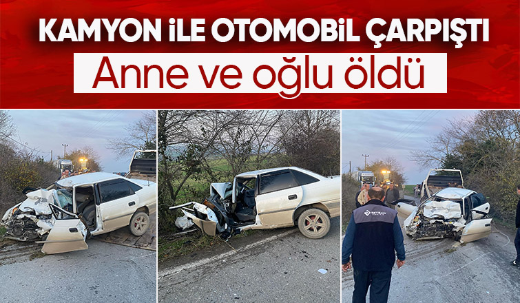 Feci kazada anne ve oğlu öldü