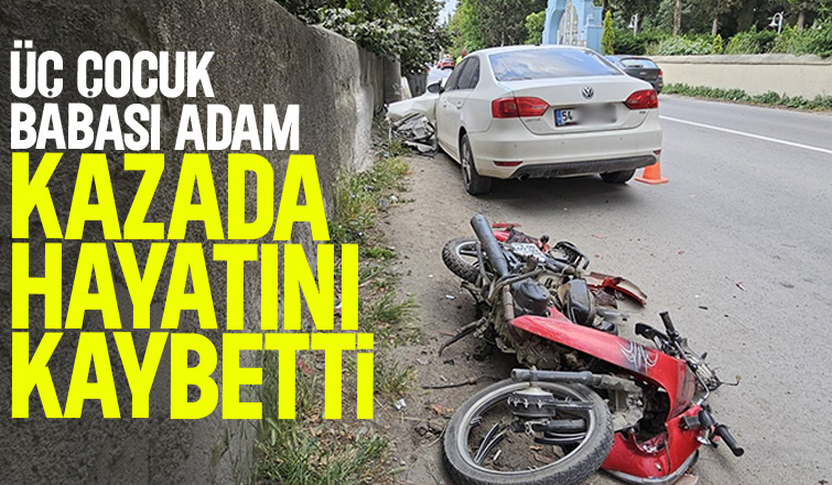 Feci kazada motosiklet sürücüsü öldü