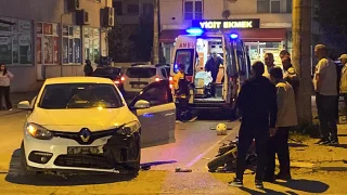 Feci kazada motosikletli yaralandı