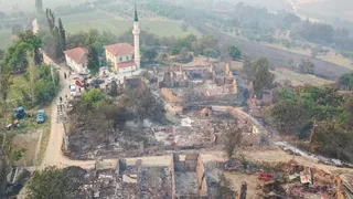 Felaketi yaşayan köyden dehşete düşüren fotoğraflar