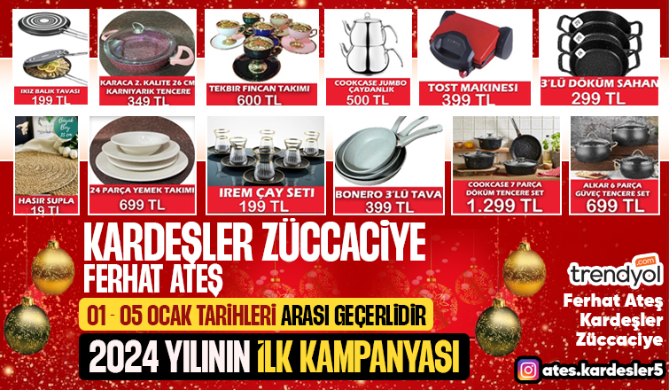 Ferhat Ateş Kardeşler Züccaciye de Büyük Kampanya Başladı