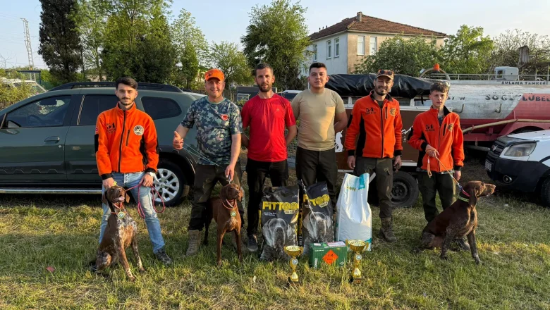 Fermalı Av Köpekleri Yarışması'nda Akyazılı avcılardan şampiyonluk