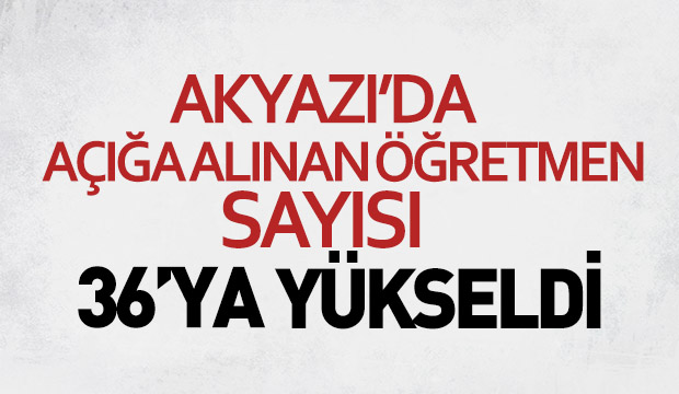 FETÖ OPERASYONUNDA 36 ÖĞRETMEN GÖREVDEN ALINDI