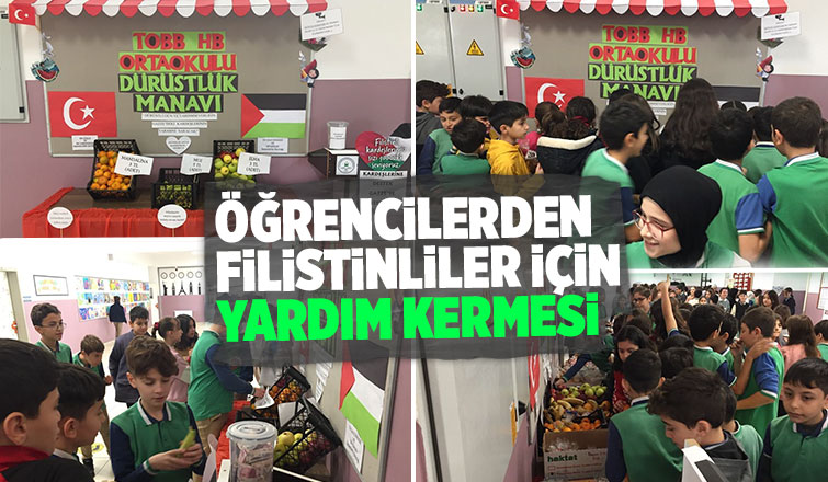 Filistin'e yardım amacıyla kermes düzenlediler