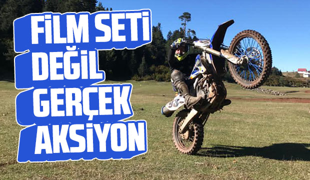 Film seti değil gerçek aksiyon