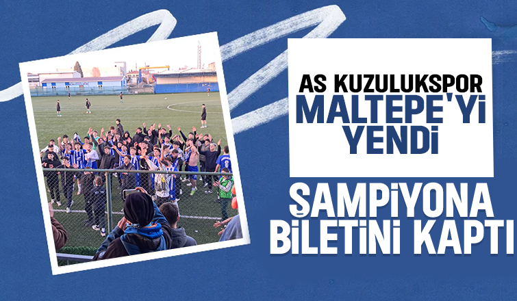 Final maçını kazanan AS Kuzulukspor'da büyük sevinç