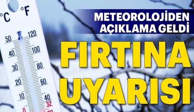 Fırtına uyarısı