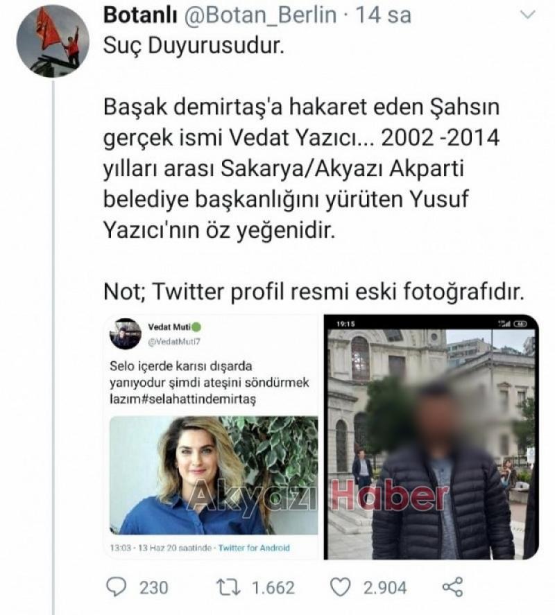 Selahattin Demirtaş’ın eşine yönelik yapılan çirkin paylaşıma gözaltı  