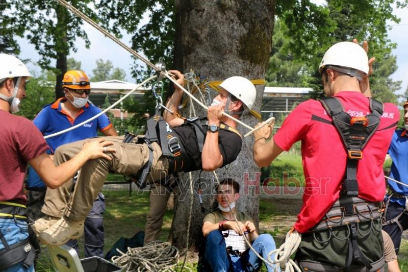 Nefes kesen tatbikat