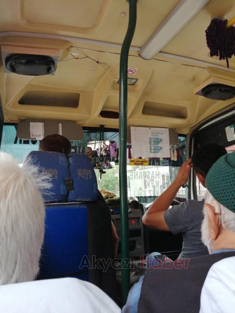 Kadın yolculara diklenmişti, cezayı yedi