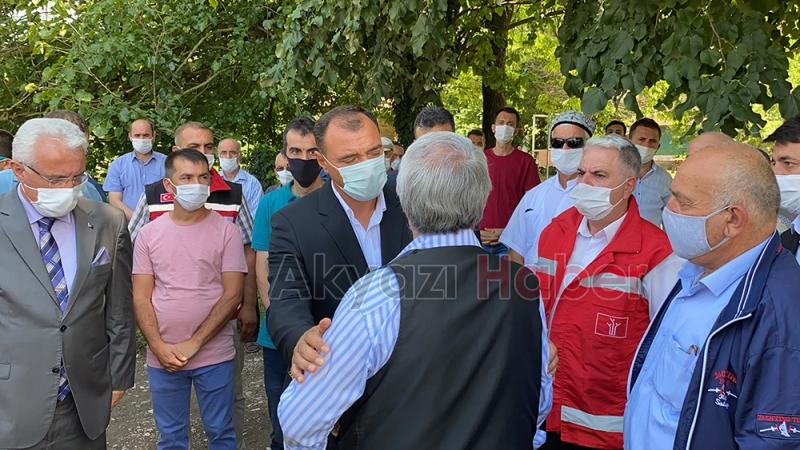 Akyazı'daki evinde helallik alındı