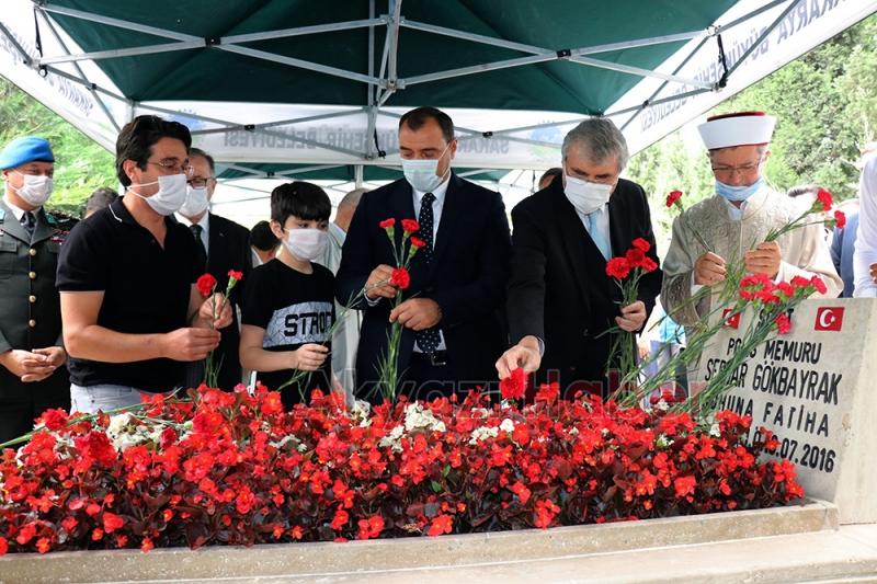 15 Temmuz şehidi mezarı başında anıldı