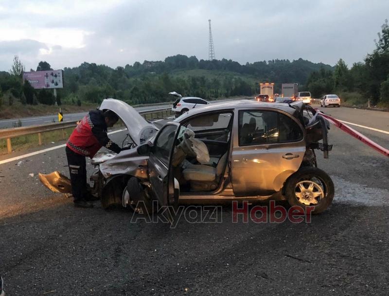 Otoyolda kaza: 2 ölü, 5 yaralı