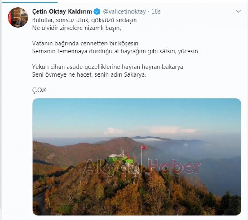 Vali kaldırım'dan Sakarya şiiri