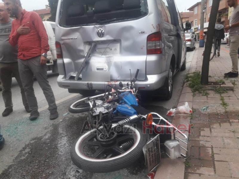 Kaza anı kamerada, kanlar içinde kaldı